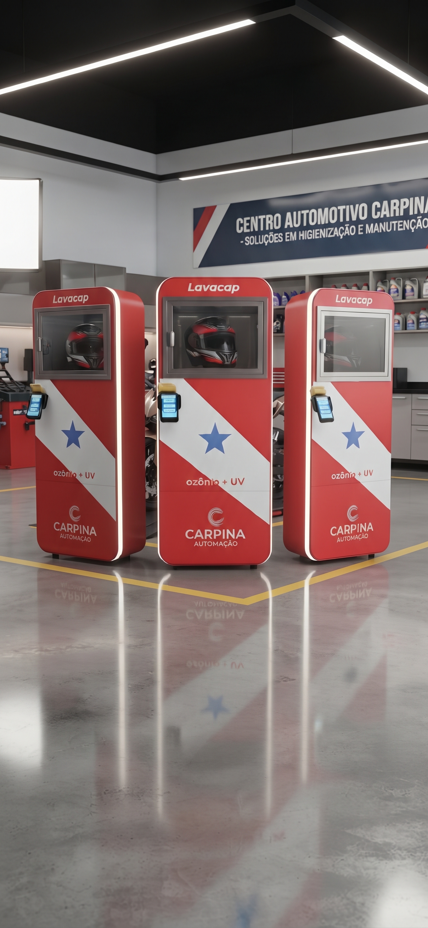 Modelos Lavacap no Centro Automotivo